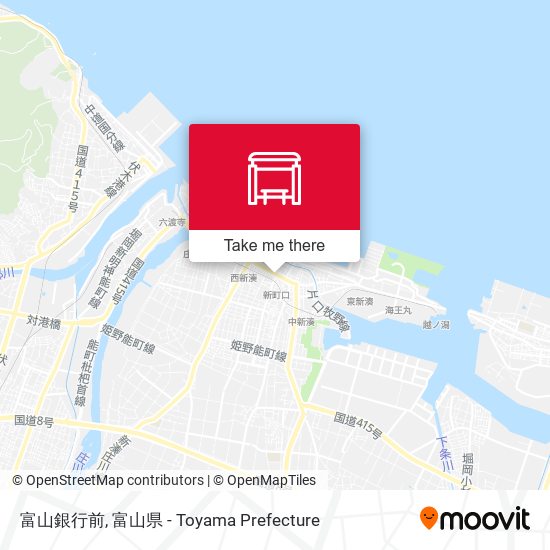富山銀行前 map