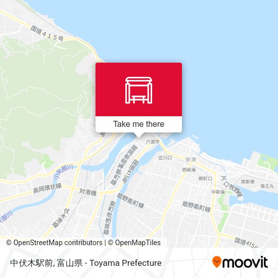 中伏木駅前 map