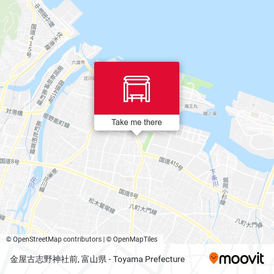 金屋古志野神社前 map