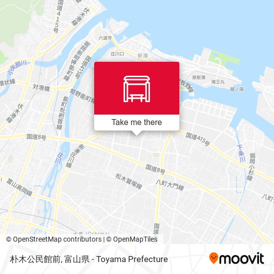 朴木公民館前 map