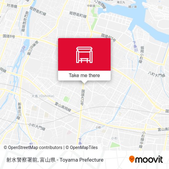 射水警察署前 map