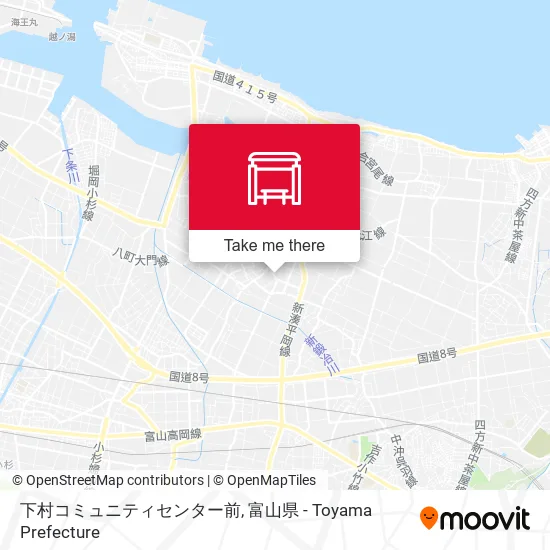 下村コミュニティセンター前 map