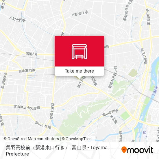 呉羽高校前（新港東口行き） map