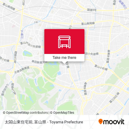太閤山東住宅前 map
