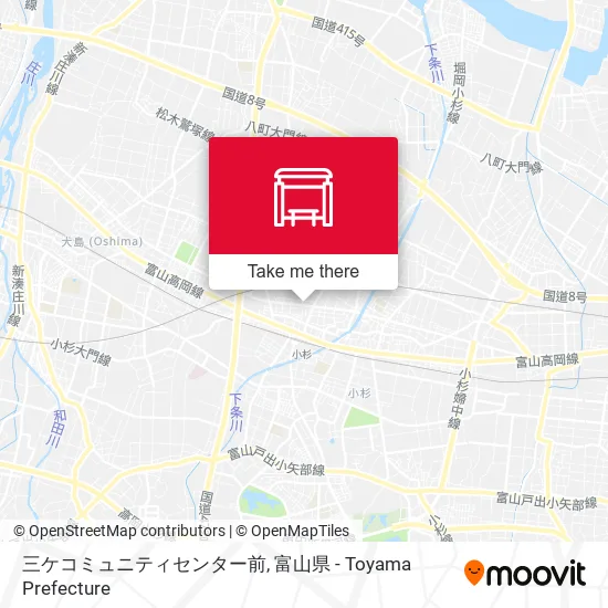 三ケコミュニティセンター前 map