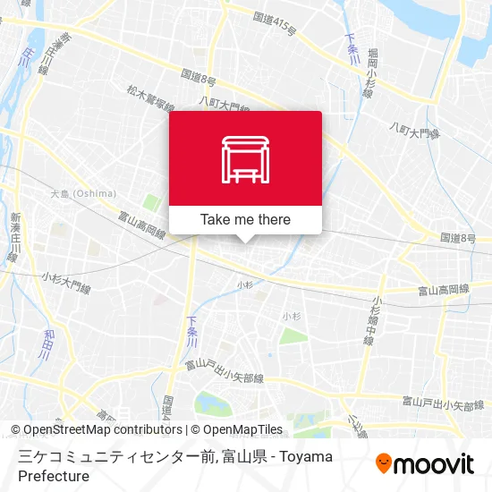 三ケコミュニティセンター前 map