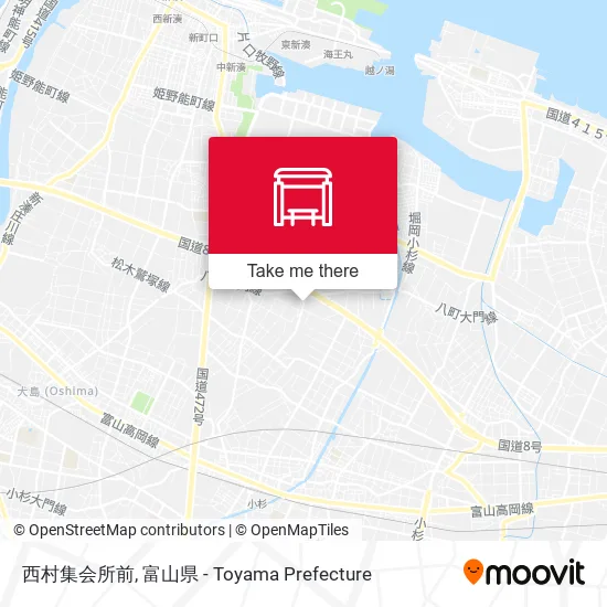 西村集会所前 map