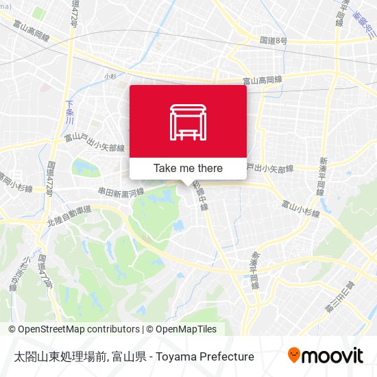 太閤山東処理場前 map