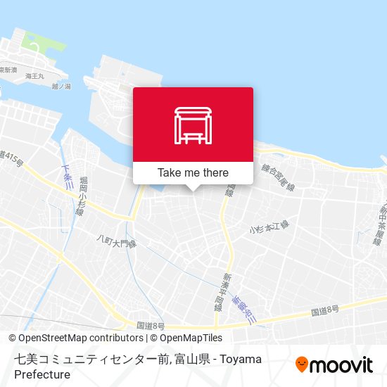 七美コミュニティセンター前 map