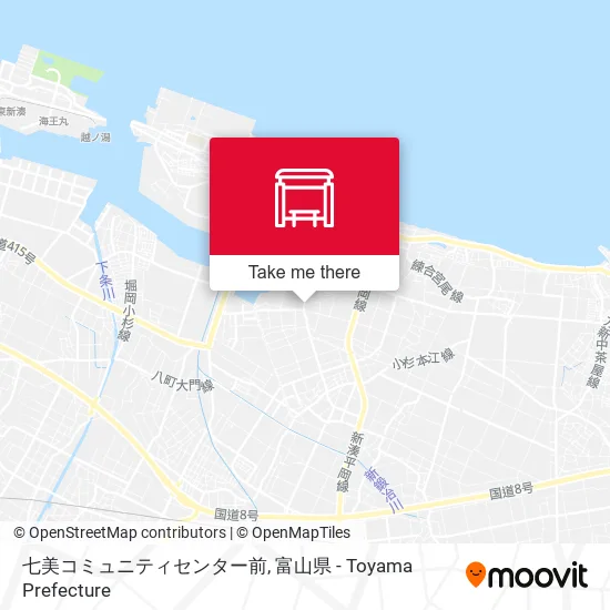 七美コミュニティセンター前 map