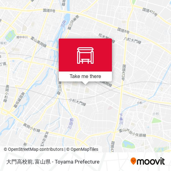 大門高校前 map