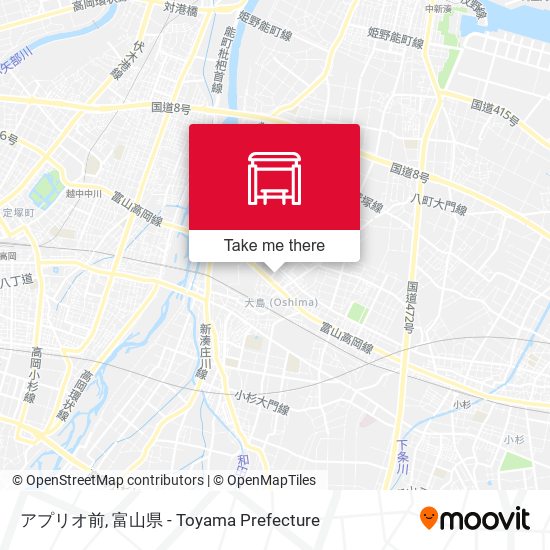 アプリオ前 map