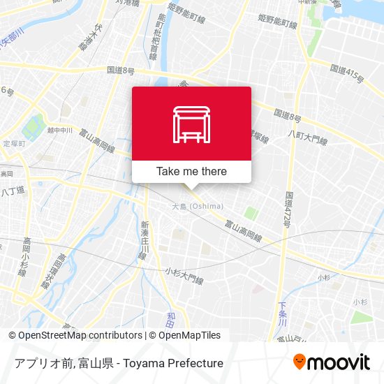 アプリオ前 map