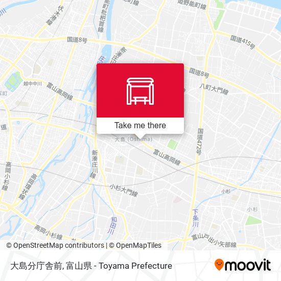 大島分庁舎前 map