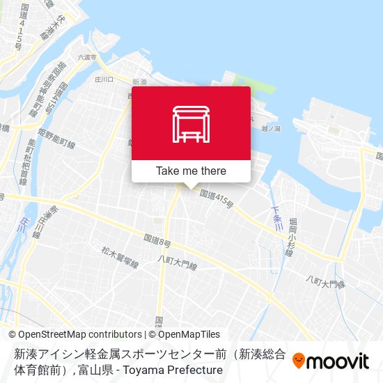新湊アイシン軽金属スポーツセンター前（新湊総合体育館前） map
