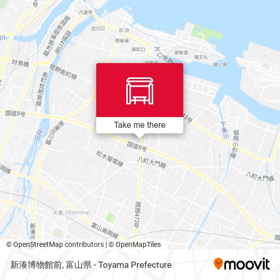 新湊博物館前 map