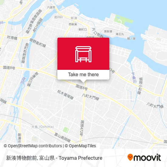 新湊博物館前 map