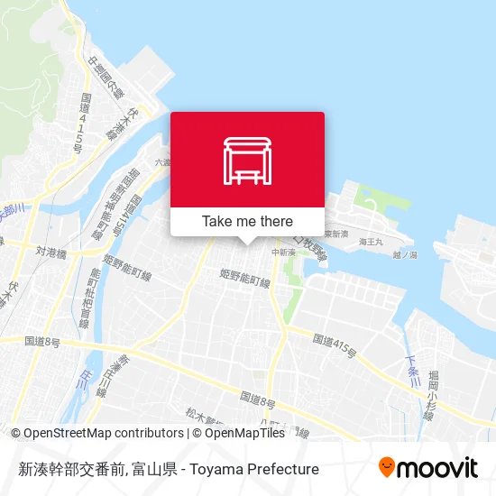 新湊幹部交番前 map