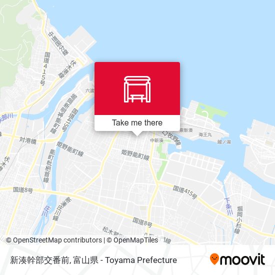新湊幹部交番前 map