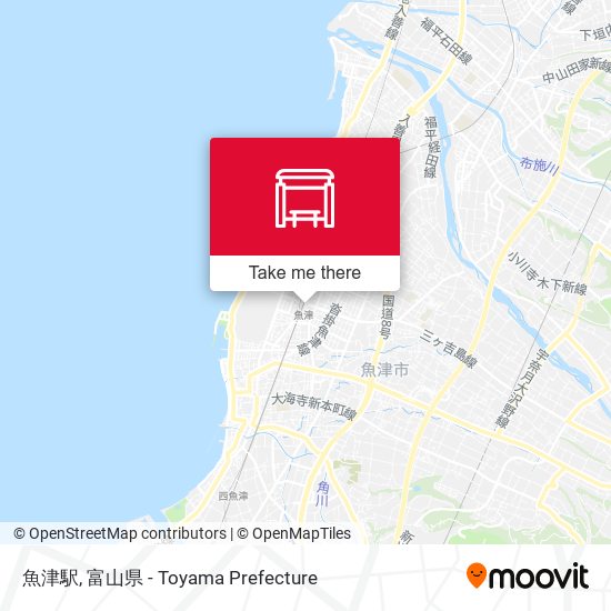 魚津駅 map