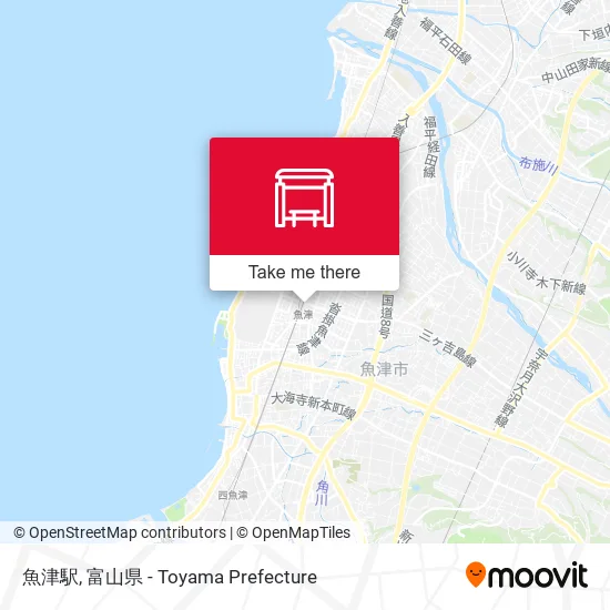 魚津駅 map