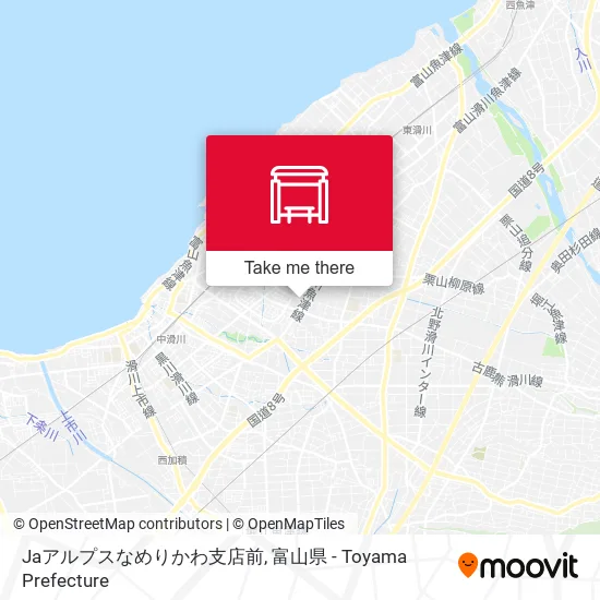 Jaアルプスなめりかわ支店前 map
