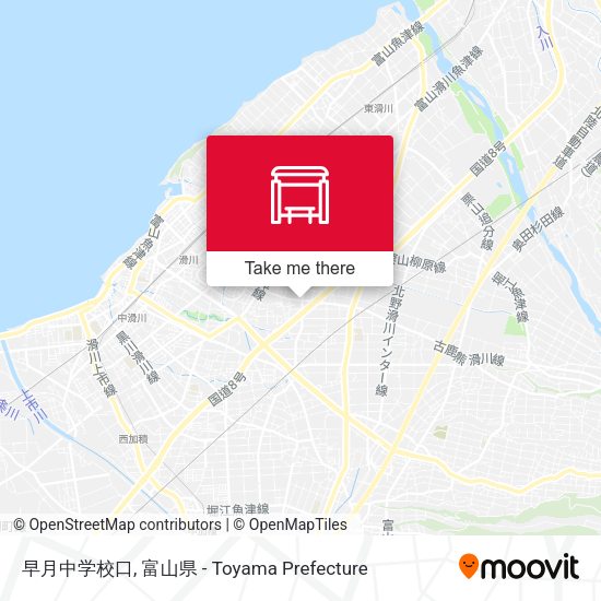 早月中学校口 map