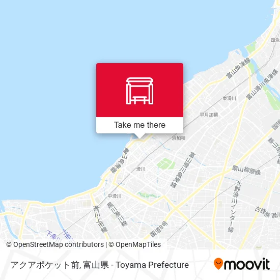 アクアポケット前 map