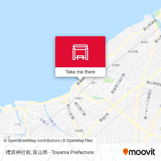 櫟原神社前 map