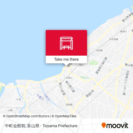中町会館前 map