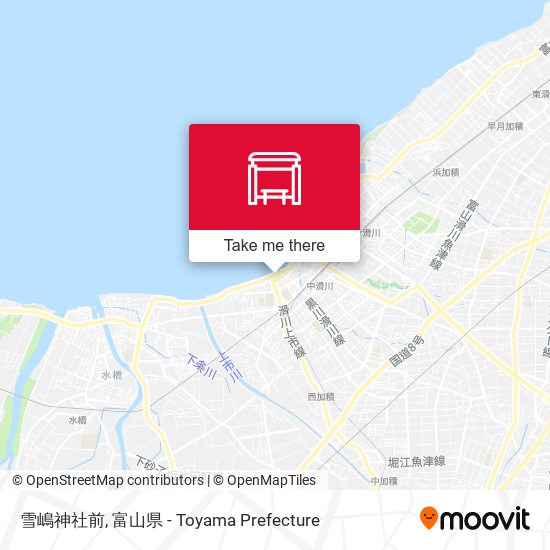 雪嶋神社前 map