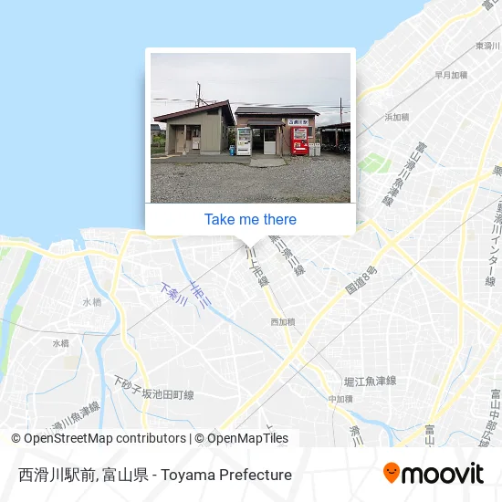 西滑川駅前 map