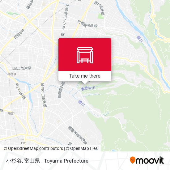 小杉谷 map