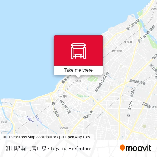 滑川駅南口 map