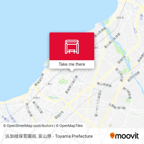 浜加積保育園前 map