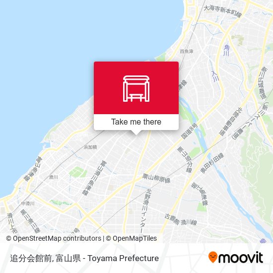 追分会館前 map