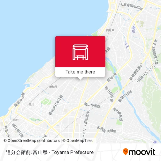追分会館前 map