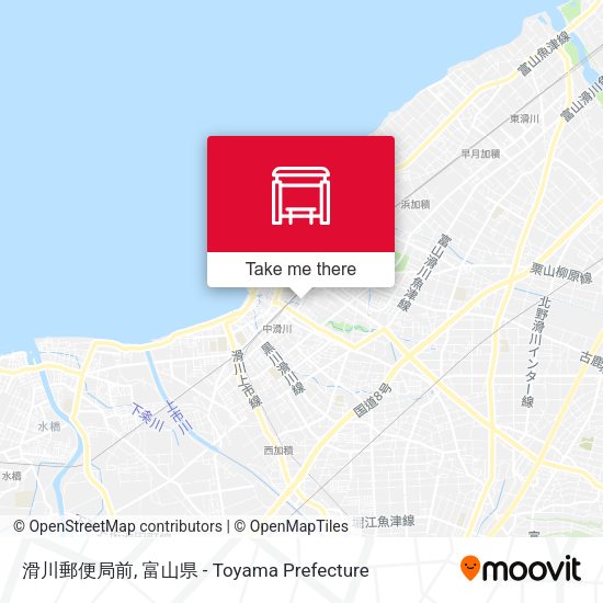 滑川郵便局前 map
