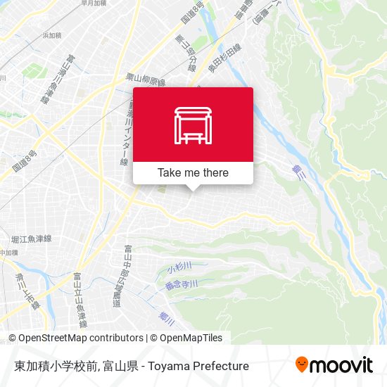 東加積小学校前 map
