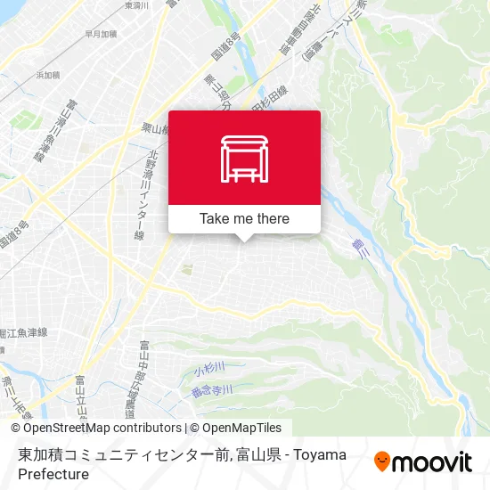 東加積コミュニティセンター前 map