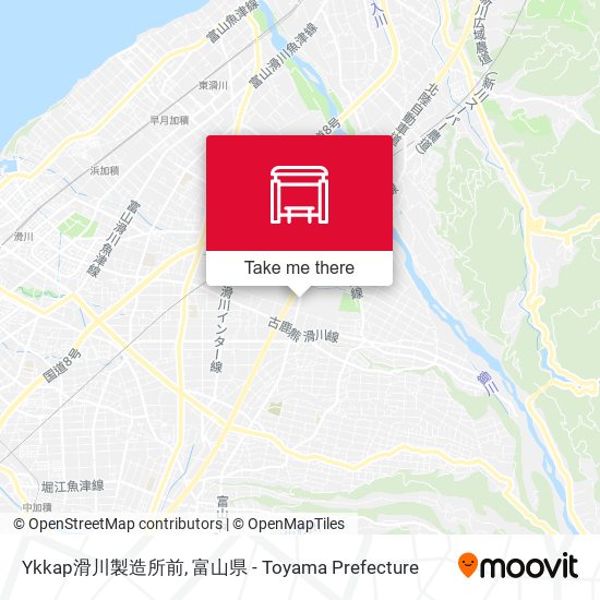 Ykkap滑川製造所前 map