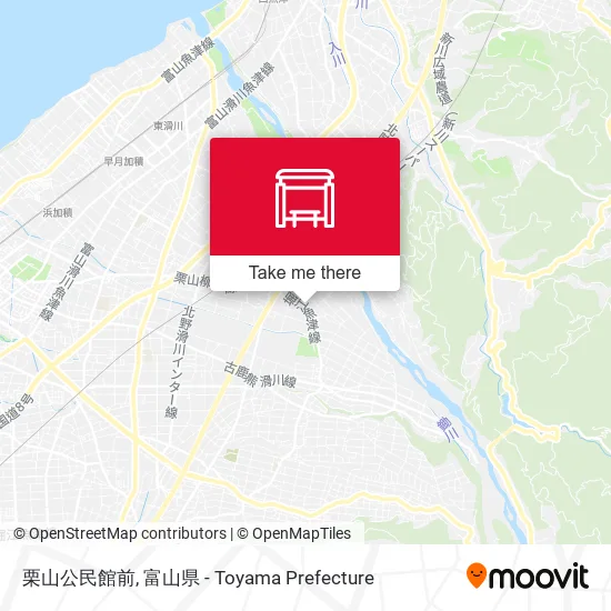 栗山公民館前 map