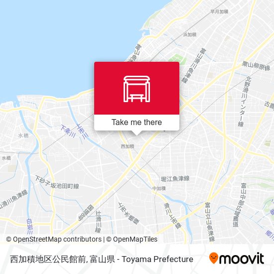 西加積地区公民館前 map