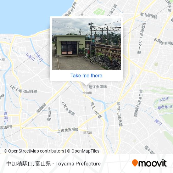 中加積駅口 map