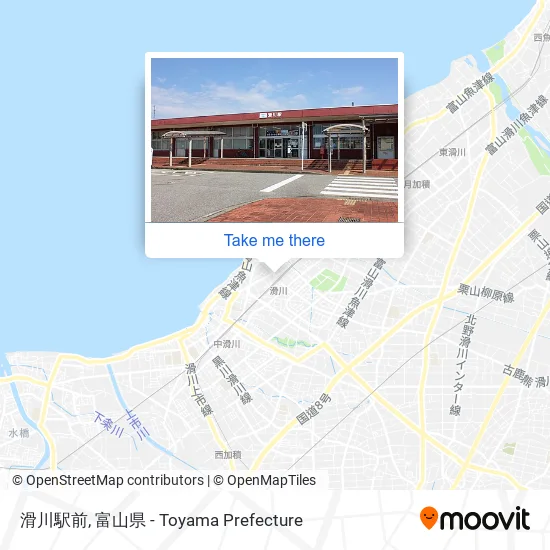 滑川駅前 map