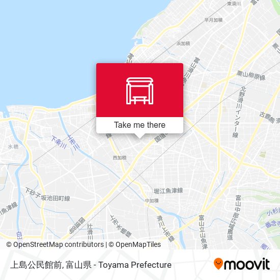 上島公民館前 map