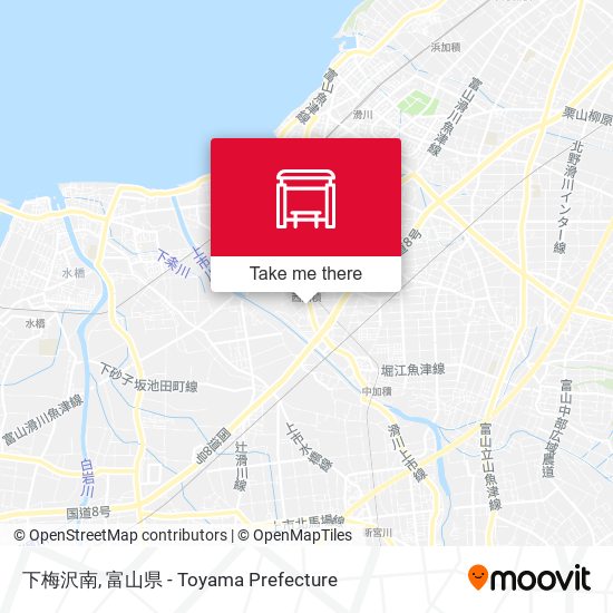 下梅沢南 map