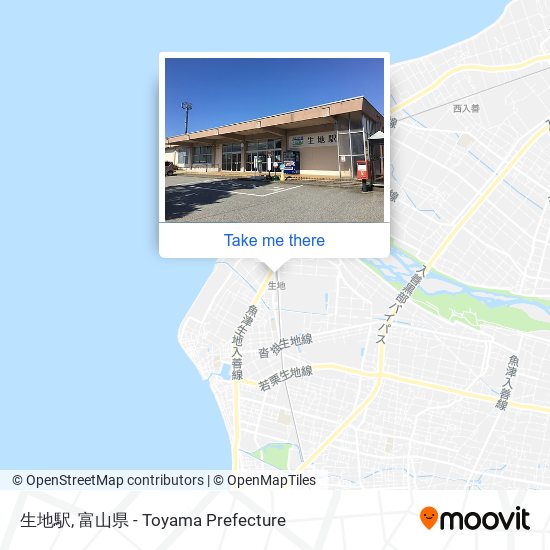 生地駅 map