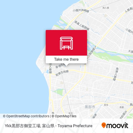 Ykk黒部古御堂工場 map