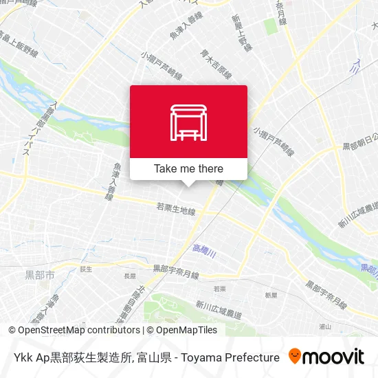 Ykk Ap黒部荻生製造所 map